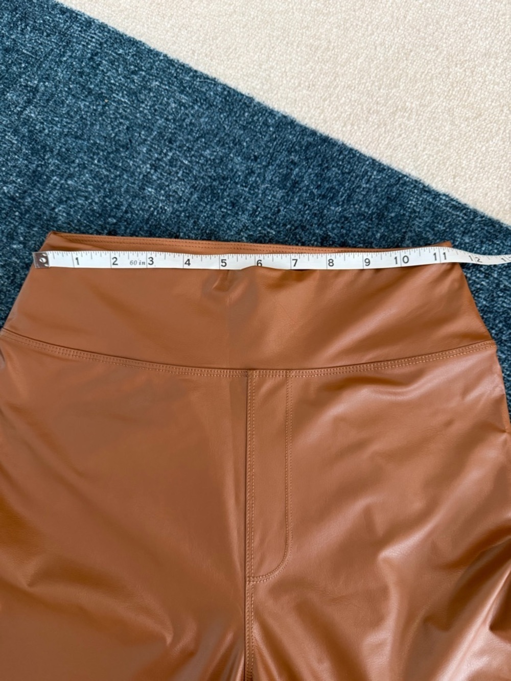 Aerie Offline High-Rise Faux Leather Leggings in Brown - Picture 8 of 11